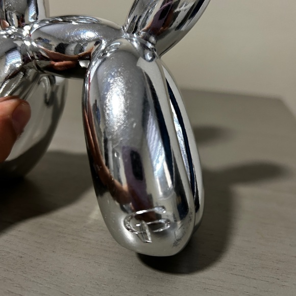 GP Edition Silver Metallic Balloon Dog Figurine Art Statue 4" H - Picture 4 of 7